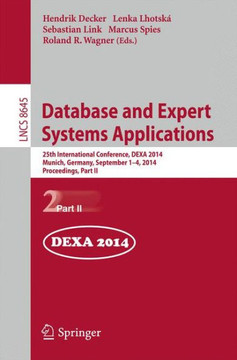 Database and Expert Systems Applications: 25th International Conference, Dexa 2014, Munich, Germany, September 1-4, 2014. Proceedings, Part II