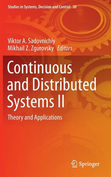 Continuous and Distributed Systems II: Theory and Applications Continuous and Distributed Systems II: Theory and Applications