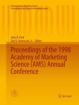 Proceedings of the 1998 Academy of Marketing Science (Ams) Annual Conference