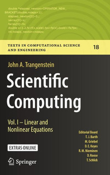 Scientific Computing: Vol. I - Linear and Nonlinear Equations