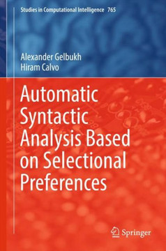 Automatic Syntactic Analysis Based on Selectional Preferences