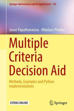 Multiple Criteria Decision Aid: Methods, Examples and Python Implementations