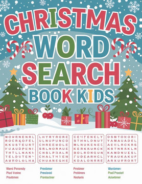 Christmas Word Search for Kids: Large Print Word Search Book for Kids, Children Word Search Activity Book - Large Print