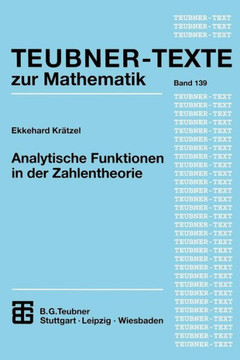 Analytische Funktionen in Der Zahlentheorie
