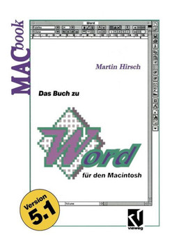 Das Buch Zu Word F?r Den Macintosh
