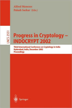 Progress in Cryptology - Indocrypt 2002: Third International Conference on Cryptology in India Hyderabad, India, December 16-18, 2002