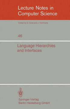 Language Hierarchies and Interfaces: International Summer School