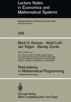 Redundancy in Mathematical Programming: A State-Of-The-Art Survey