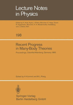 Recent Progress in Many-Body Theories: Proceedings of the Third International Conference on Recent Progress in Many-Body Theories Held at Odenthal-Alt
