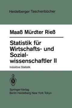 Statistik F?r Wirtschafts- Und Sozialwissenschaftler II: Induktive Statistik