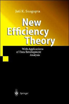 New Efficiency Theory: With Applications of Data Envelopment Analysis New Efficiency Theory: With Applications of Data Envelopment Analysis