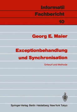 Exceptionbehandlung Und Synchronisation: Entwurf Und Methode