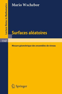 Surfaces Aleatoires: Mesure Geometrique Des Ensembles de Niveau