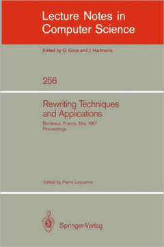 Rewriting Techniques and Applications: Bordeaux, France, May 25-27, 1987. Proceedings