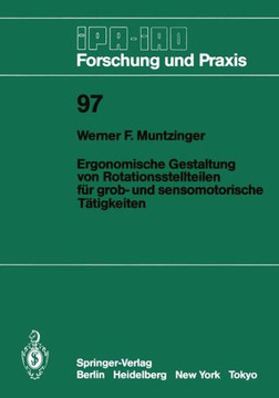 Ergonomische Gestaltung Von Rotationsstellteilen F?r Grob- Und Sensomotorische T?tigkeiten