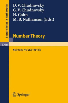Number Theory: A Seminar Held at the Graduate School and University Center of the City University of New York 1984-85