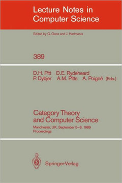 Category Theory and Computer Science: Edinburgh, Uk, September 7-9, 1987. Proceedings