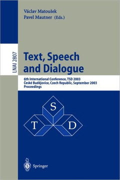 Text, Speech and Dialogue: 6th International Conference, Tsd 2003, Cesk? Budejovice, Czech Republic, September 8-12, 2003, Proceedings