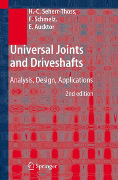 Universal Joints and Driveshafts: Analysis, Design, Applications