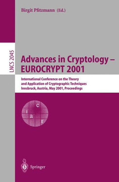 Advances in Cryptology - Eurocrypt 2001: International Conference on the Theory and Application of Cryptographic Techniques Innsbruck, Austria, May 6-