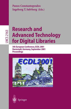 Research and Advanced Technology for Digital Libraries: 5th European Conference, Ecdl 2001, Darmstadt, Germany, September 4-9, 2001. Proceedings
