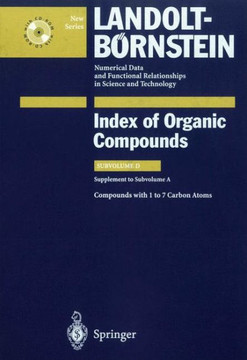 Compounds with 1 to 7 Carbon Atom (Supplement to Subvolume A)