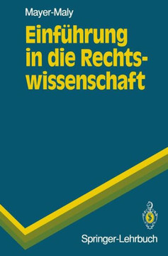 Einf?hrung in Die Rechtswissenschaft Einf?hrung in Die Rechtswissenschaft