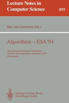 Algorithms - ESA '94: Second Annual European Symposium, Utrecht, the Netherlands, September 26 - 28, 1994. Proceedings
