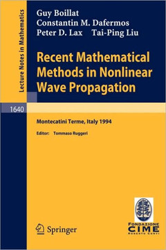 Recent Mathematical Methods in Nonlinear Wave Propagation