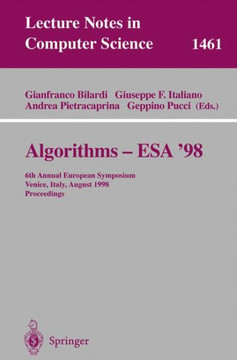 Algorithms - ESA '98: 6th Annual European Symposium, Venice, Italy, August 24-26, 1998, Proceedings
