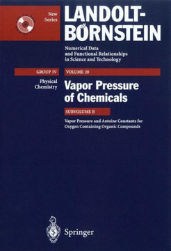 Vapor Pressure and Antoine Constants for Oxygen Containing Organic Compounds