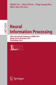 Neural Information Processing: 20th International Conference, Iconip 2013, Daegu, Korea, November 3-7, 2013. Proceedings, Part I