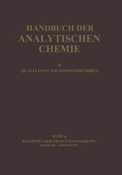 Elemente Der Ersten Hauptgruppe Einschl. Ammonium: Wasserstoff - Lithium - Natrium - Kalium - Ammonium - Rubidium - Caesium