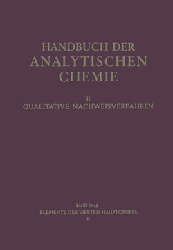 Elemente Der Vierten Hauptgruppe: II Germanium - Zinn