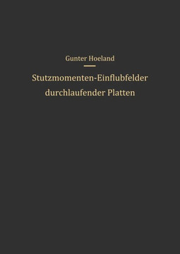 St?tzmomenten-Einflu?felder Durchlaufender Platten