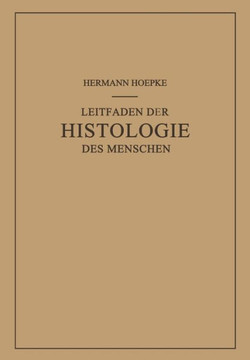 Leitfaden Der Histologie Des Menschen