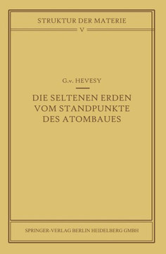 Die Seltenen Erden Vom Standpunkte Des Atombaus