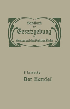 Handel Und Gewerbe: I. Der Handel