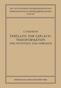 Tabellen Zur Laplace-Transformation Und Anleitung Zum Gebrauch
