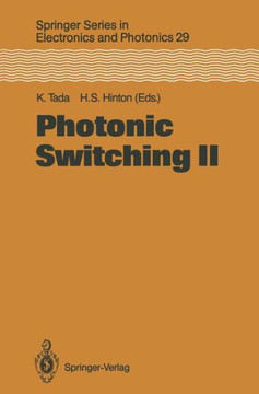 Photonic Switching II: Proceedings of the International Topical Meeting, Kobe, Japan, April 12-14, 1990