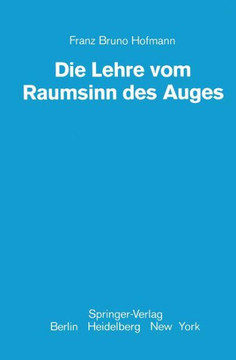 Die Lehre Vom Raumsinn Des Auges