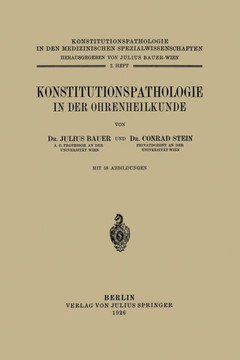 Konstitutionspathologie in Der Ohrenheilkunde: 2. Heft