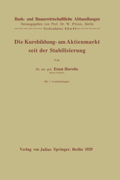 Die Kursbildung Am Aktienmarkt Seit Der Stabilisierung