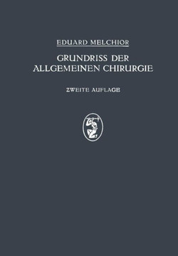 Grundriss Der Allgemeinen Chirurgie