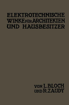 Elektrotechnische Winke F?r Architekten Und Hausbesitzer