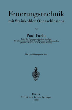 Feuerungstechnik Mit Steinkohlen Oberschlesiens