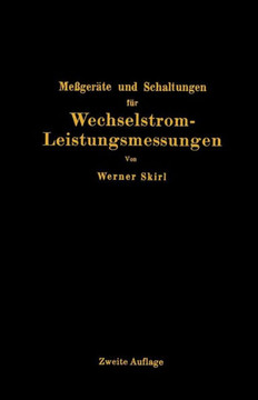 Me?ger?te Und Schaltungen F?r Wechselstrom-Leistungsmessungen