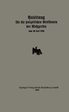 Anleitung F?r Die Polizeilichen Revisionen Der Metzger?te Vom 22. Juli 1925