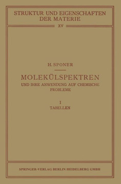 Molek?lspektren Und Ihre Anwendung Auf Chemische Probleme