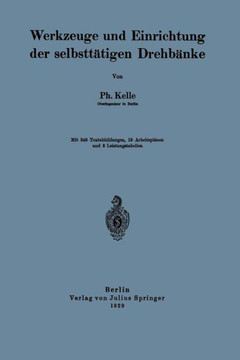 Werkzeuge Und Einrichtung Der Selbstt?tigen Drehb?nke